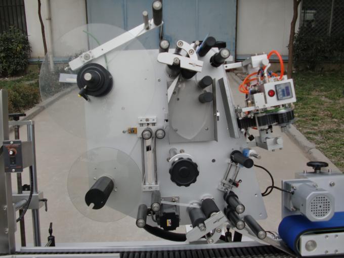 コンベアモーターHYブランドバイアルラベリングマシン、電子機器用の7番目のバッテリーラベルステッカーマシン