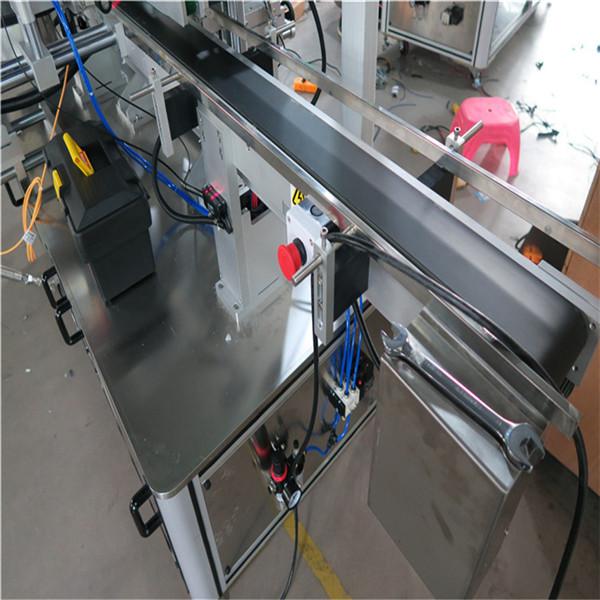 スクエアボトルラベリングマシン、両面ボトルステッカーラベリングマシン