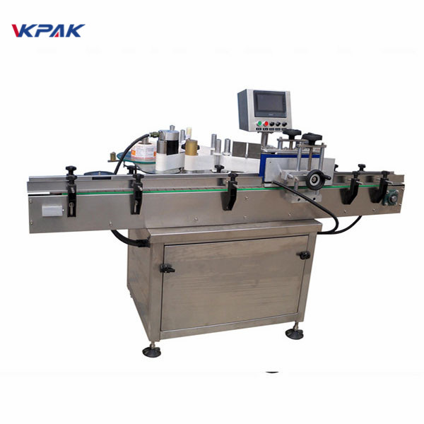 SUS304サーボモーター自動丸瓶ラベリングマシンPLC制御