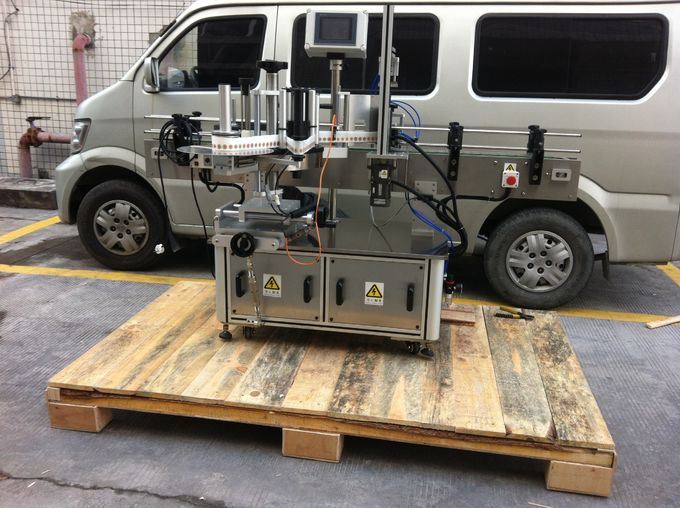 丸いペットジャー用の全自動フロントおよびバックラベリングマシン