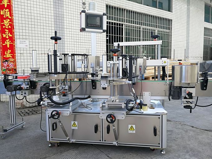 タッチスクリーン付き両面前面および背面粘着ラベリングマシン全自動